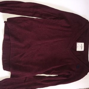 Abercrombie maroon sweater